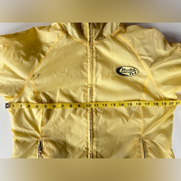 Vintage 90s Y2K MUDD Yellow Reversible Windbreaker Jacket Size L - Picture 8 of 11